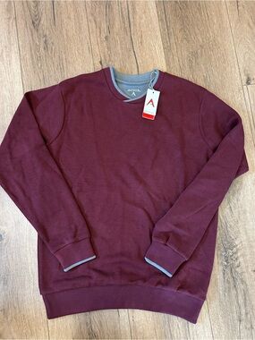 Antigua Men's Maroon Crewneck Sweatshirt